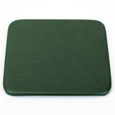 Dark Green Leatherette Coaster, Square